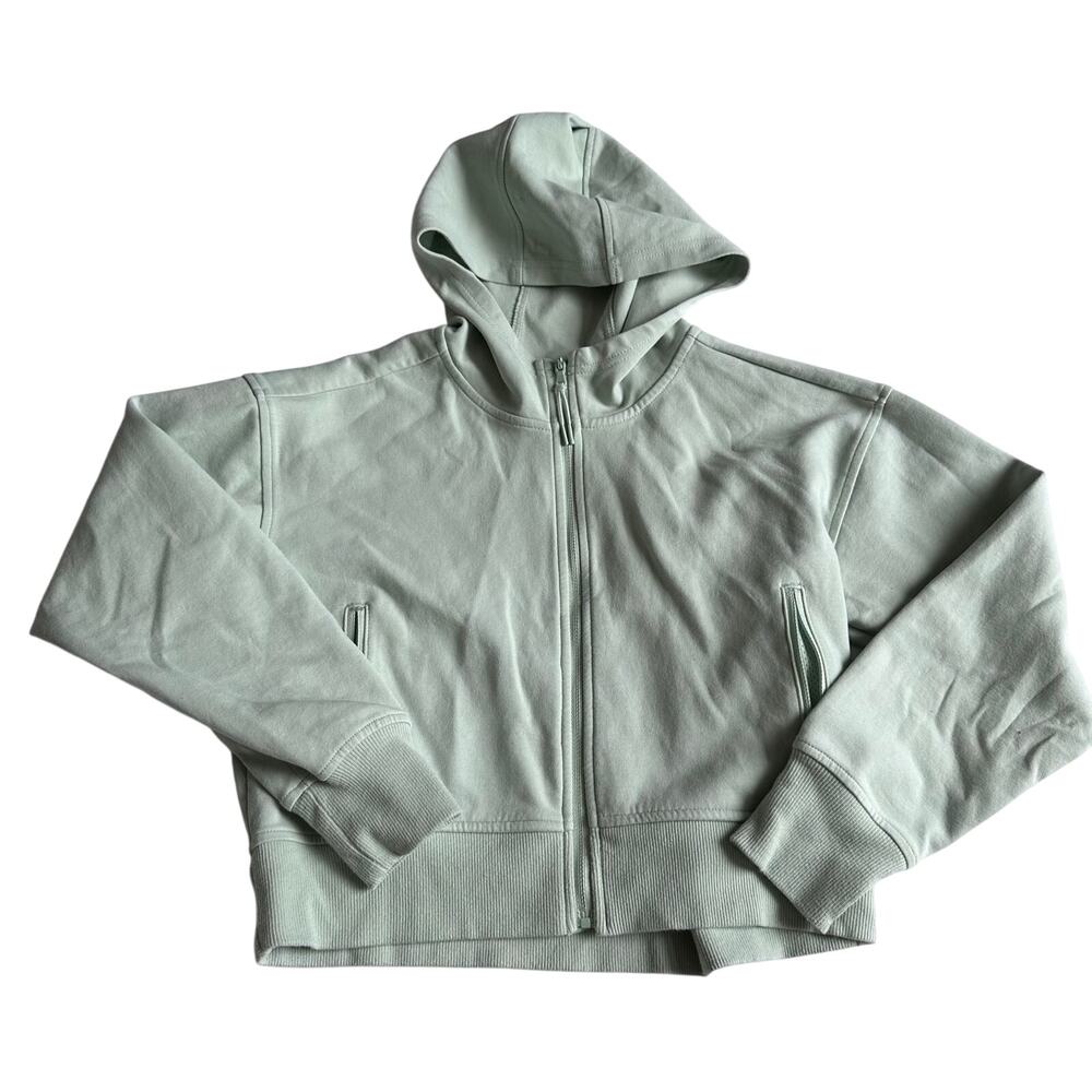 Old Navy Active Green Fleece Full Zip Up Sweatshirt